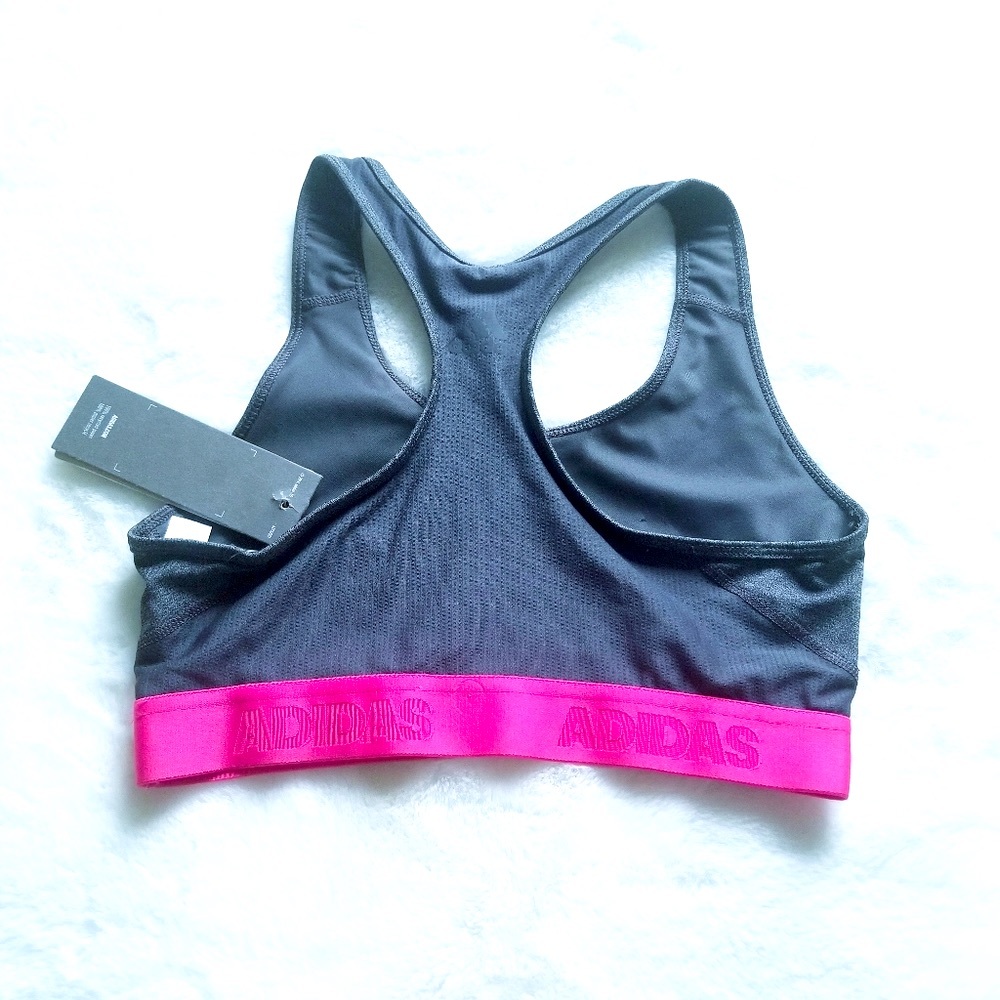 NEW Adidas Don't Rest AlphaSkin Logo Sports Bra - Picture 4 of 7